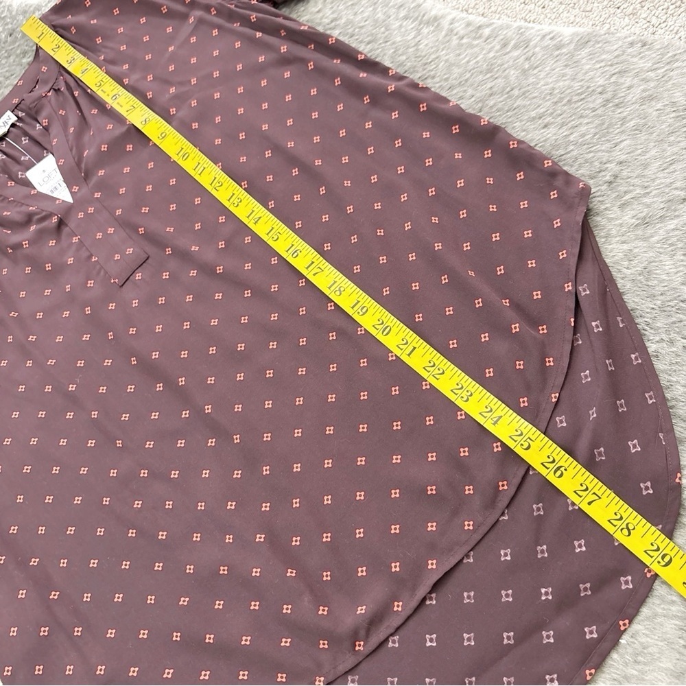 NWT LOFT Popover Blouse - Picture 8 of 9